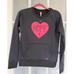 Under Armour Cold Gear "Hope" Breast Cancer Fleece Sweatshirt Size S/P